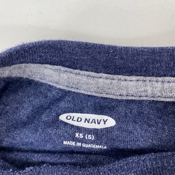 Old Navy Graphic T Shirts Set of 2 Long Sleeve Toddler Sz XS Blue Black Crewneck - Picture 5 of 7
